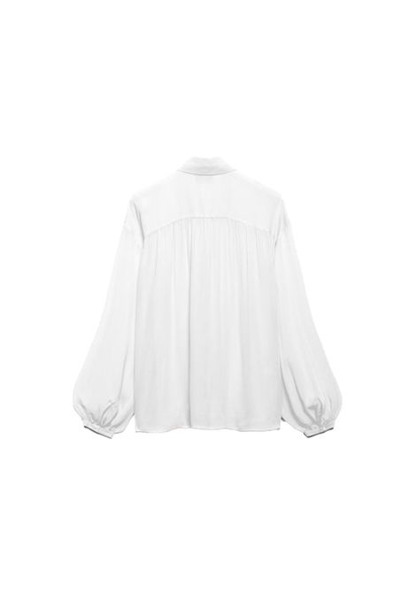 Camicia Aniye by donna Ruffle 185875 Bianca maxi foulard rouches bottoni maniche lunghe polloncino Aniye by | Camicie | 1858752115